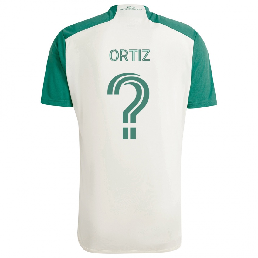 Kinder Viggo Ortiz #0 Braune Farben Grün Auswärtstrikot Trikot 2024/25 T-Shirt Österreich