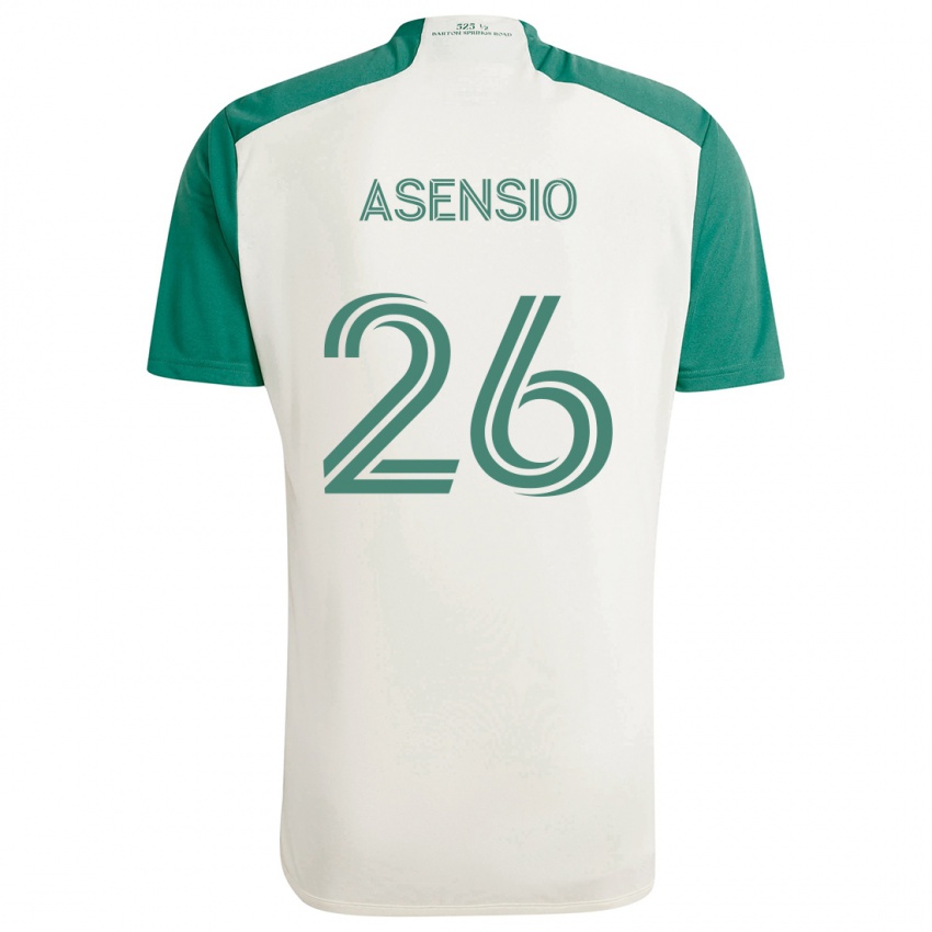 Kinder Charlie Asensio #26 Braune Farben Grün Auswärtstrikot Trikot 2024/25 T-Shirt Österreich