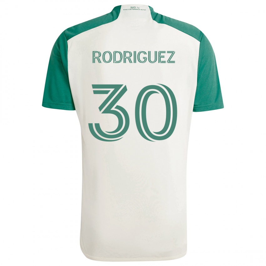 Kinder Memo Rodríguez #30 Braune Farben Grün Auswärtstrikot Trikot 2024/25 T-Shirt Österreich