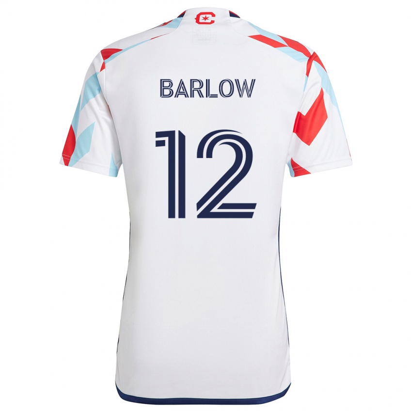 Kinder Tom Barlow #12 Weiß Rot Blau Auswärtstrikot Trikot 2024/25 T-Shirt Österreich