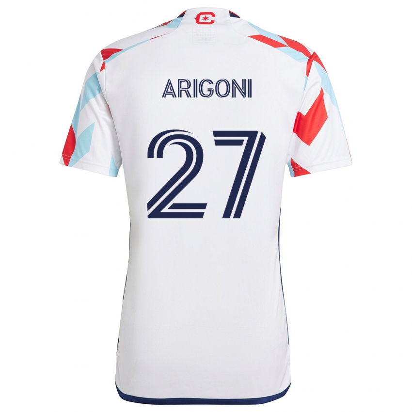 Kinder Allan Arigoni #27 Weiß Rot Blau Auswärtstrikot Trikot 2024/25 T-Shirt Österreich