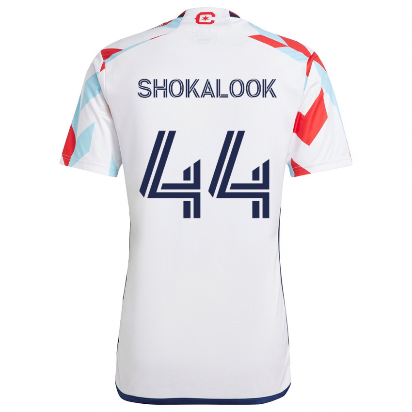 Kinder Jason Shokalook #44 Weiß Rot Blau Auswärtstrikot Trikot 2024/25 T-Shirt Österreich