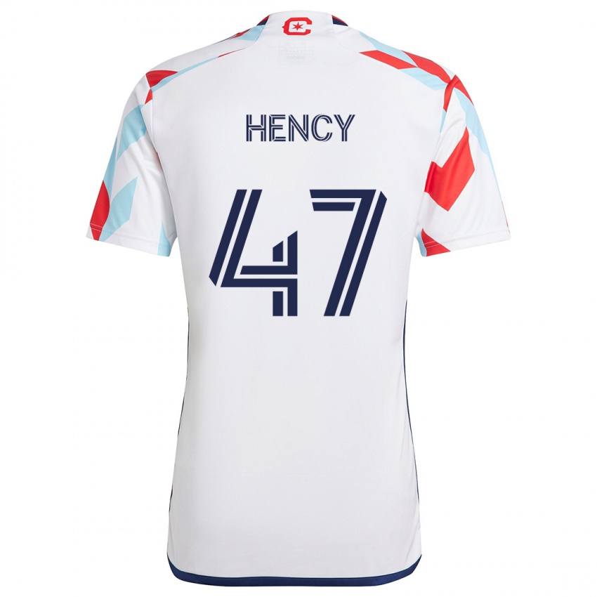 Kinder Billy Hency #47 Weiß Rot Blau Auswärtstrikot Trikot 2024/25 T-Shirt Österreich