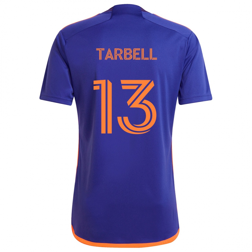 Kinder Andrew Tarbell #13 Lila Orange Auswärtstrikot Trikot 2024/25 T-Shirt Österreich