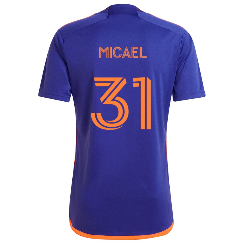 Kinder Micael #31 Lila Orange Auswärtstrikot Trikot 2024/25 T-Shirt Österreich