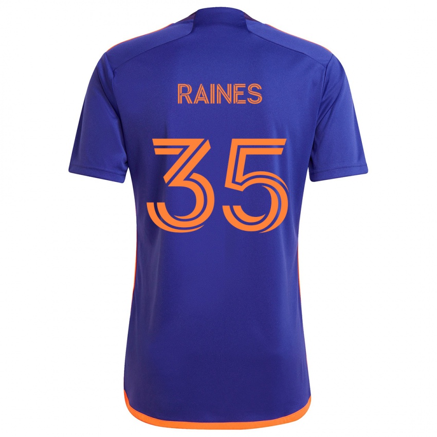 Kinder Brooklyn Raines #35 Lila Orange Auswärtstrikot Trikot 2024/25 T-Shirt Österreich