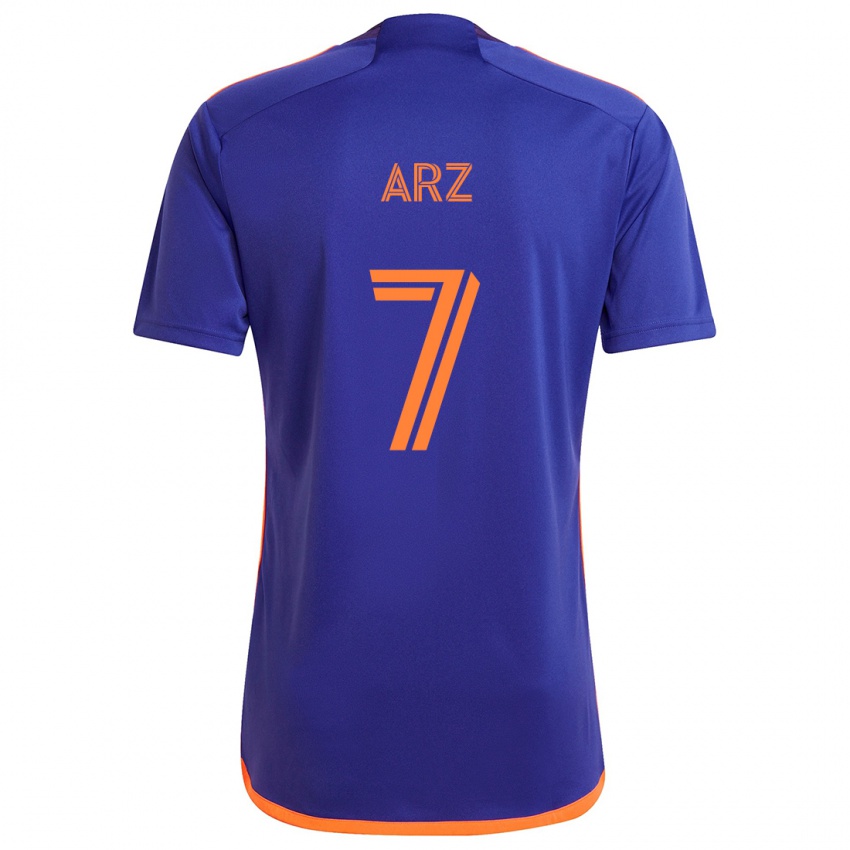 Kinder Exon Arzú #7 Lila Orange Auswärtstrikot Trikot 2024/25 T-Shirt Österreich