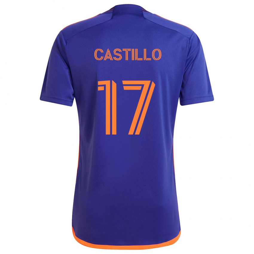 Kinder Joyner Castillo #17 Lila Orange Auswärtstrikot Trikot 2024/25 T-Shirt Österreich