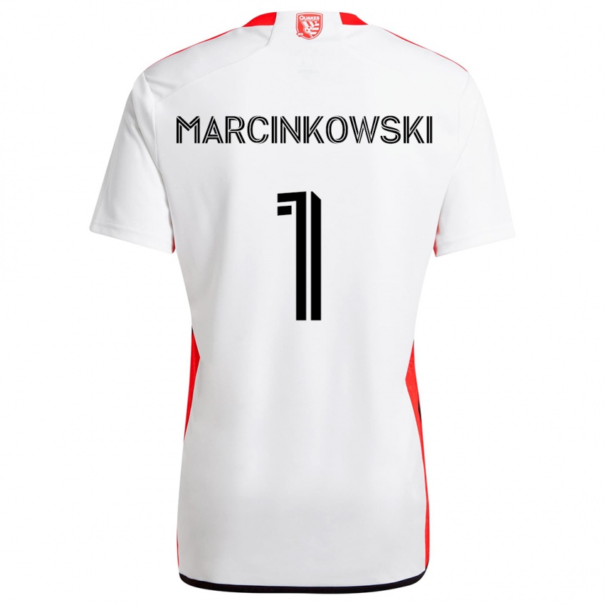 Kinder Jt Marcinkowski #1 Weiß Rot Auswärtstrikot Trikot 2024/25 T-Shirt Österreich