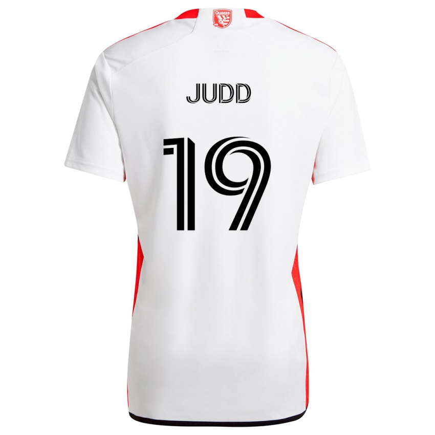 Kinder Preston Judd #19 Weiß Rot Auswärtstrikot Trikot 2024/25 T-Shirt Österreich