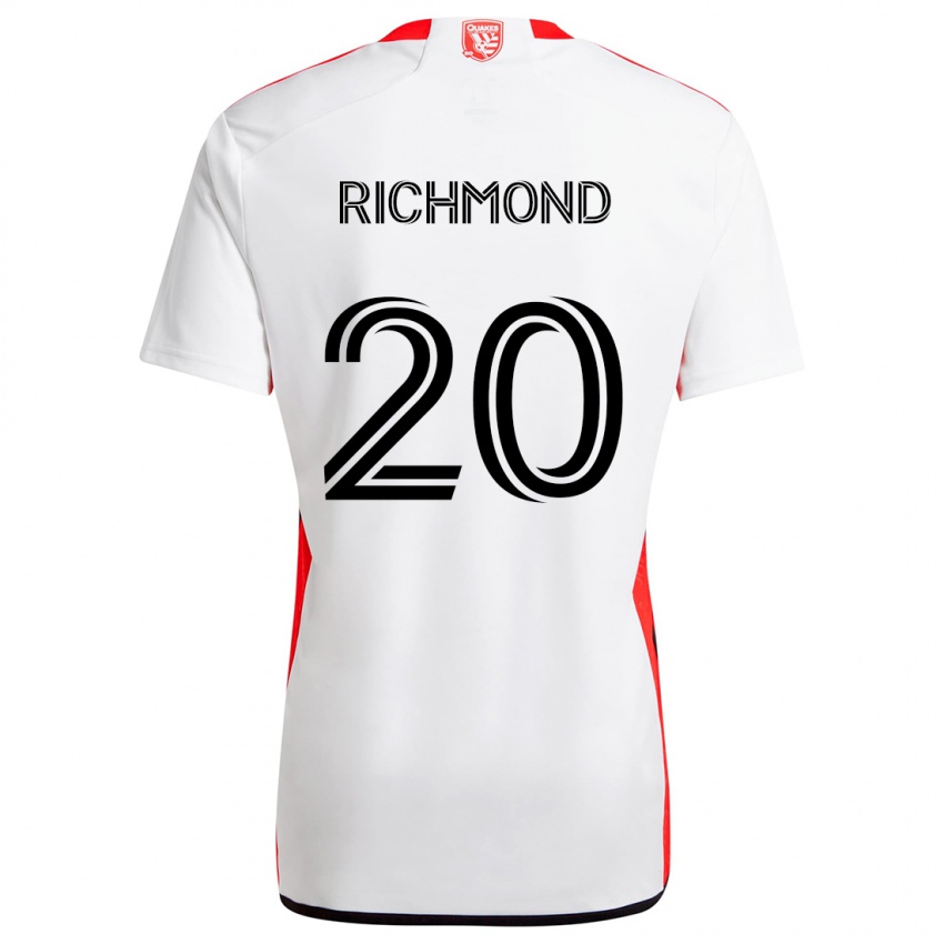 Kinder Will Richmond #20 Weiß Rot Auswärtstrikot Trikot 2024/25 T-Shirt Österreich