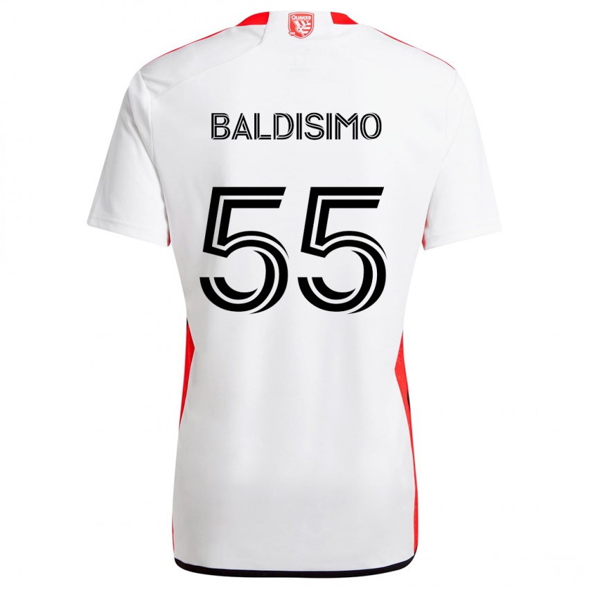 Kinder Michael Baldisimo #55 Weiß Rot Auswärtstrikot Trikot 2024/25 T-Shirt Österreich