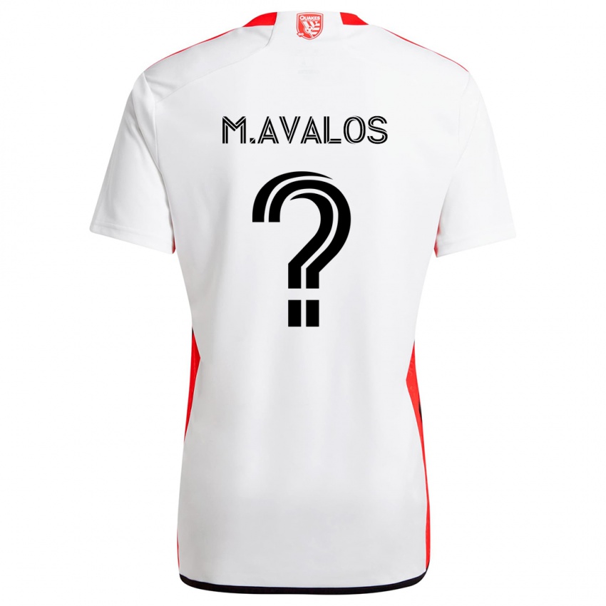 Kinder Marcelo Avalos #0 Weiß Rot Auswärtstrikot Trikot 2024/25 T-Shirt Österreich