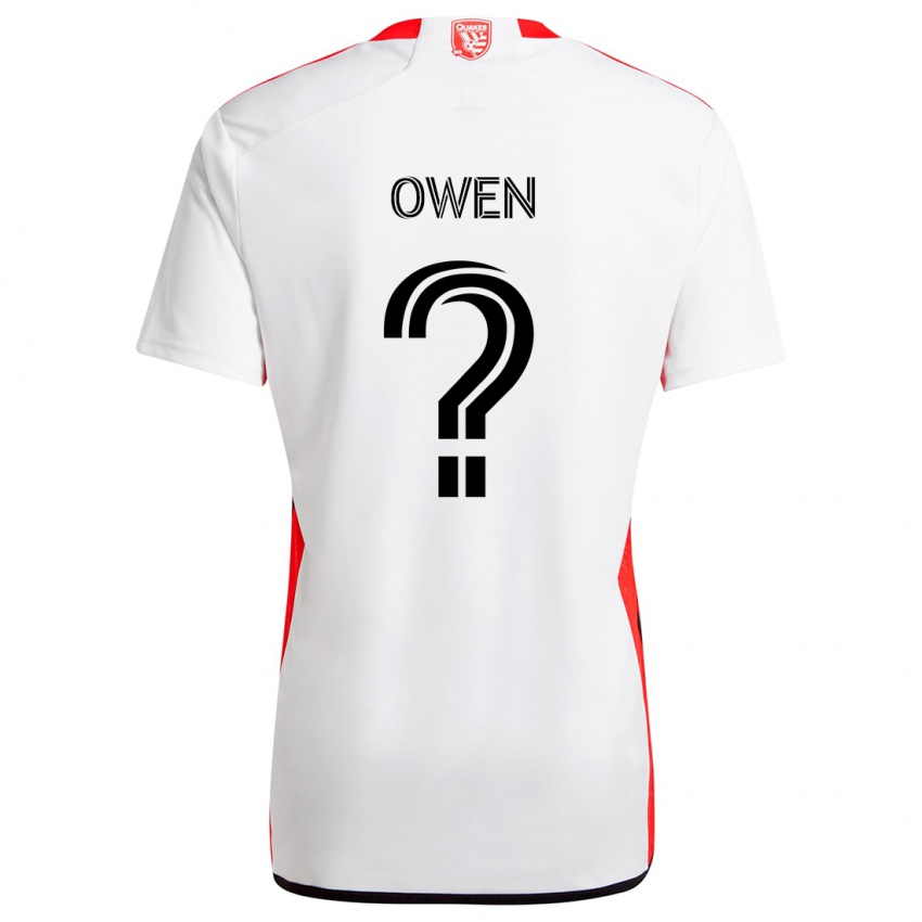 Kinder Connor Owen #0 Weiß Rot Auswärtstrikot Trikot 2024/25 T-Shirt Österreich