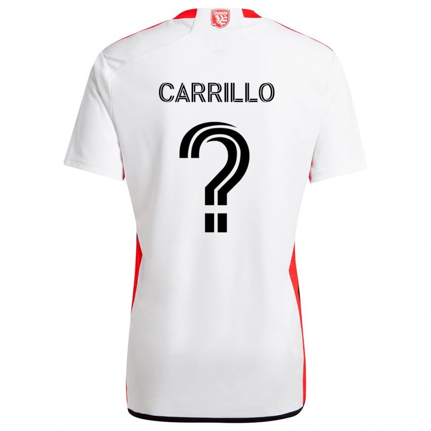 Kinder Israel Carrillo #0 Weiß Rot Auswärtstrikot Trikot 2024/25 T-Shirt Österreich