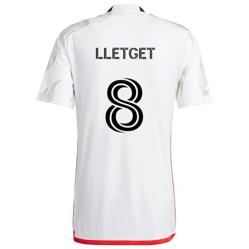 Kinder Sebastian Lletget #8 Weiß Rot Schwarz Auswärtstrikot Trikot 2024/25 T-Shirt Österreich