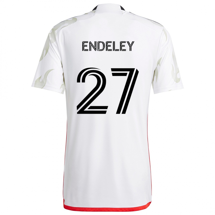 Kinder Herbert Endeley #27 Weiß Rot Schwarz Auswärtstrikot Trikot 2024/25 T-Shirt Österreich