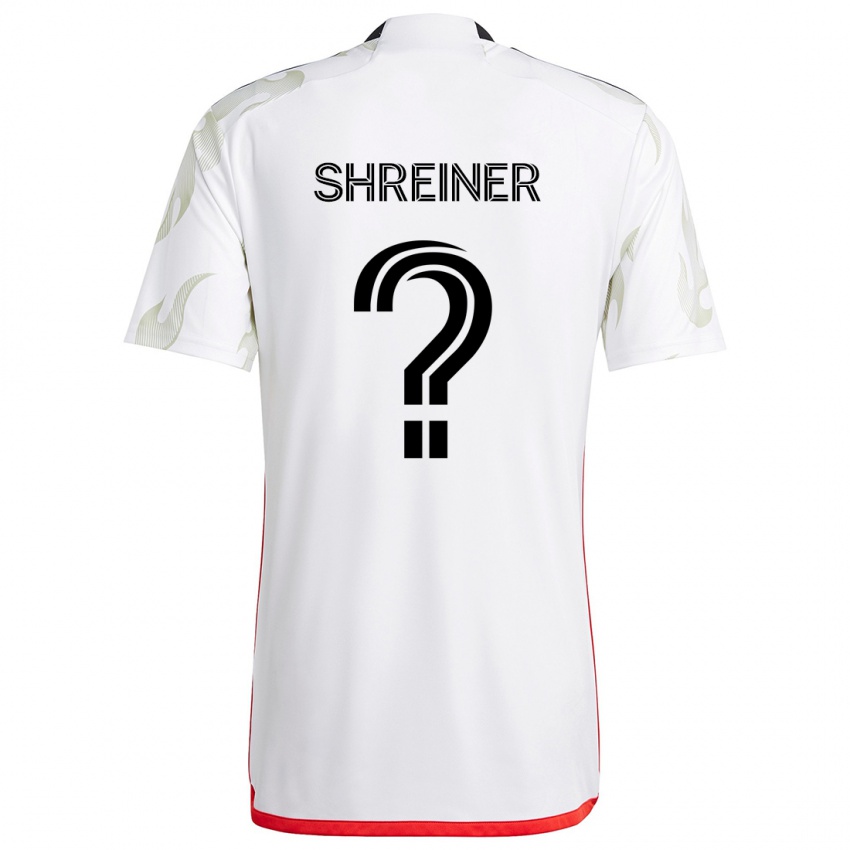 Kinder Luke Shreiner #0 Weiß Rot Schwarz Auswärtstrikot Trikot 2024/25 T-Shirt Österreich