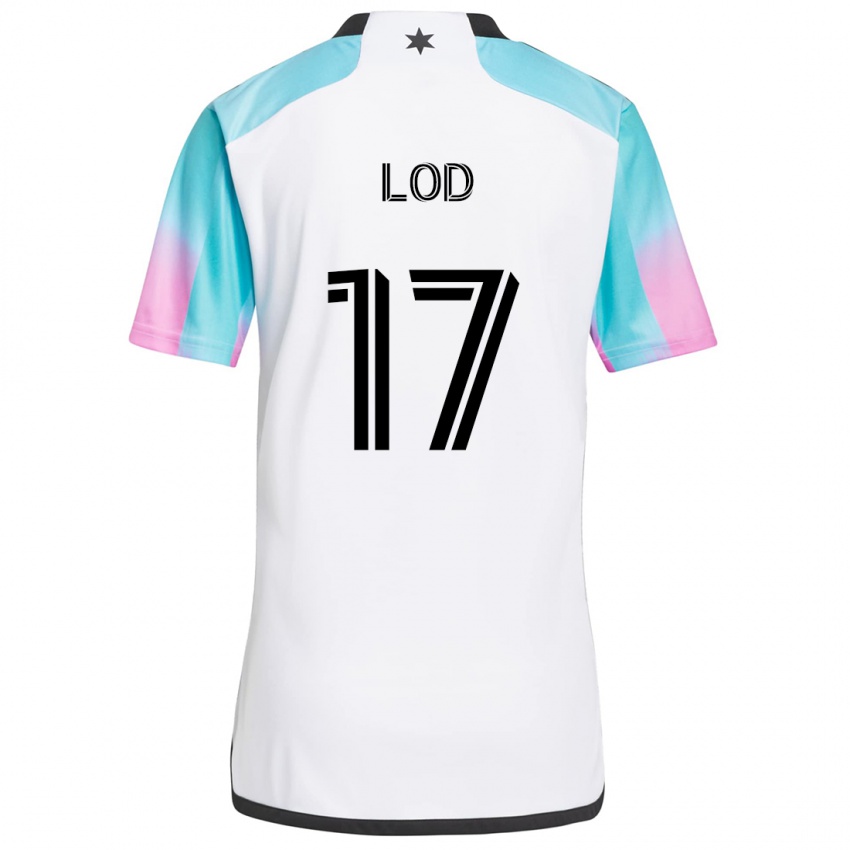 Kinder Robin Lod #17 Weiß Blau Schwarz Auswärtstrikot Trikot 2024/25 T-Shirt Österreich