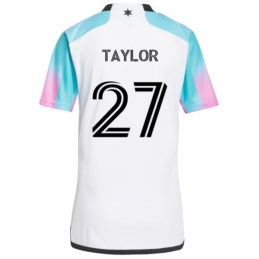 Kinder D.j. Taylor #27 Weiß Blau Schwarz Auswärtstrikot Trikot 2024/25 T-Shirt Österreich