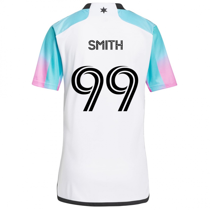 Kinder Jordan Adebayo-Smith #99 Weiß Blau Schwarz Auswärtstrikot Trikot 2024/25 T-Shirt Österreich