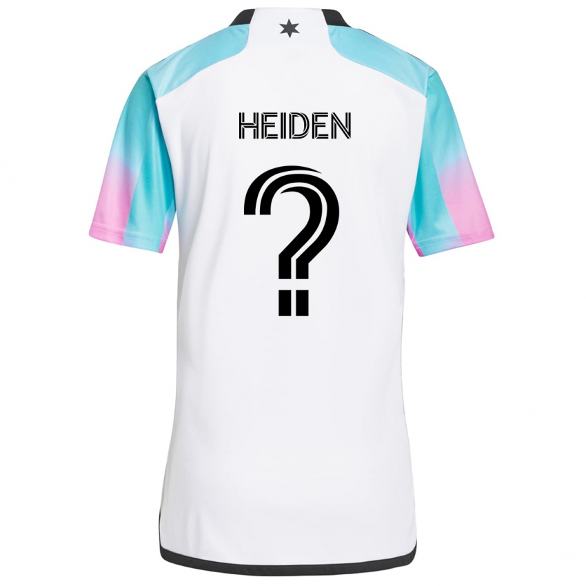 Kinder Adam Heiden #0 Weiß Blau Schwarz Auswärtstrikot Trikot 2024/25 T-Shirt Österreich