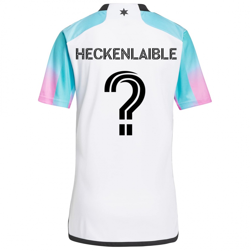 Kinder Andrew Heckenlaible #0 Weiß Blau Schwarz Auswärtstrikot Trikot 2024/25 T-Shirt Österreich