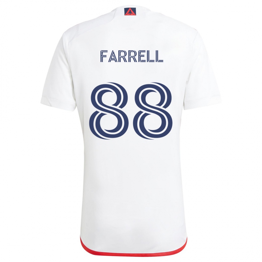 Kinder Andrew Farrell #88 Weiß Rot Auswärtstrikot Trikot 2024/25 T-Shirt Österreich