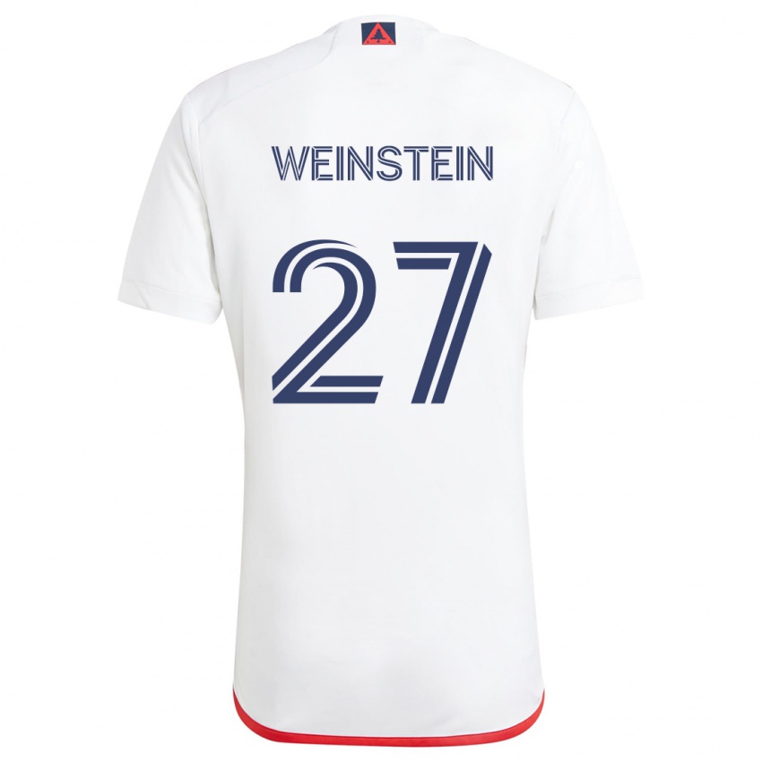 Kinder Max Weinstein #27 Weiß Rot Auswärtstrikot Trikot 2024/25 T-Shirt Österreich