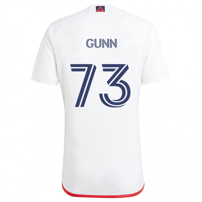 Kinder Jd Gunn #73 Weiß Rot Auswärtstrikot Trikot 2024/25 T-Shirt Österreich