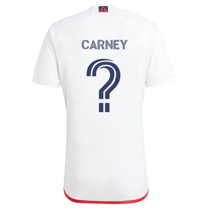 Kinder Ryan Carney #0 Weiß Rot Auswärtstrikot Trikot 2024/25 T-Shirt Österreich