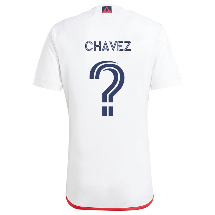 Kinder Gabriel Chávez #0 Weiß Rot Auswärtstrikot Trikot 2024/25 T-Shirt Österreich