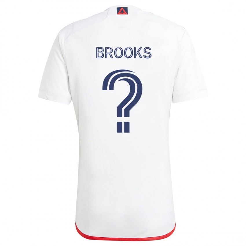 Kinder Brian Brooks #0 Weiß Rot Auswärtstrikot Trikot 2024/25 T-Shirt Österreich