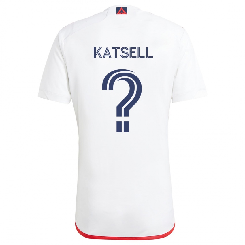 Kinder Levi Katsell #0 Weiß Rot Auswärtstrikot Trikot 2024/25 T-Shirt Österreich