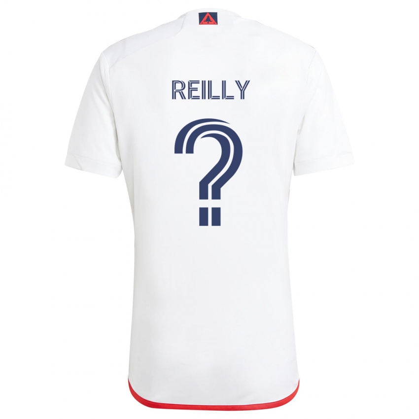 Kinder Aidan Reilly #0 Weiß Rot Auswärtstrikot Trikot 2024/25 T-Shirt Österreich