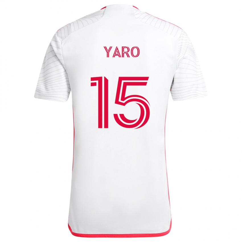 Kinder Joshua Yaro #15 Weiß Rot Auswärtstrikot Trikot 2024/25 T-Shirt Österreich