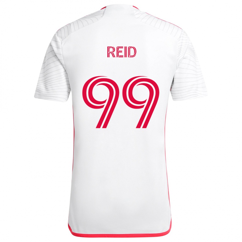 Kinder Jayden Reid #99 Weiß Rot Auswärtstrikot Trikot 2024/25 T-Shirt Österreich