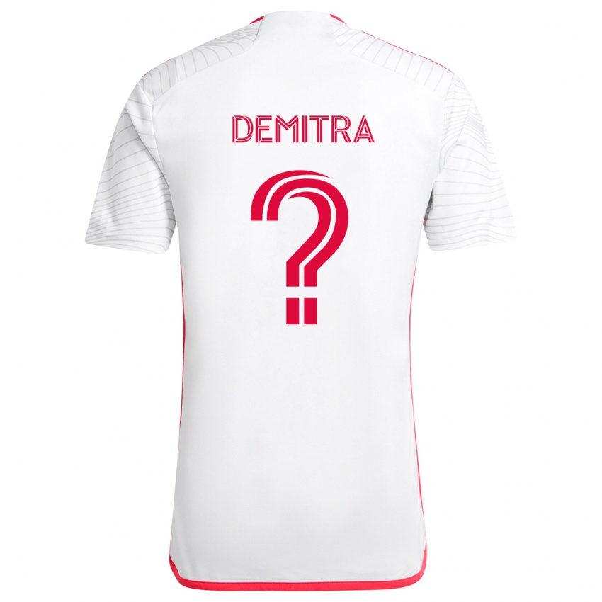 Kinder Lucas Demitra #0 Weiß Rot Auswärtstrikot Trikot 2024/25 T-Shirt Österreich