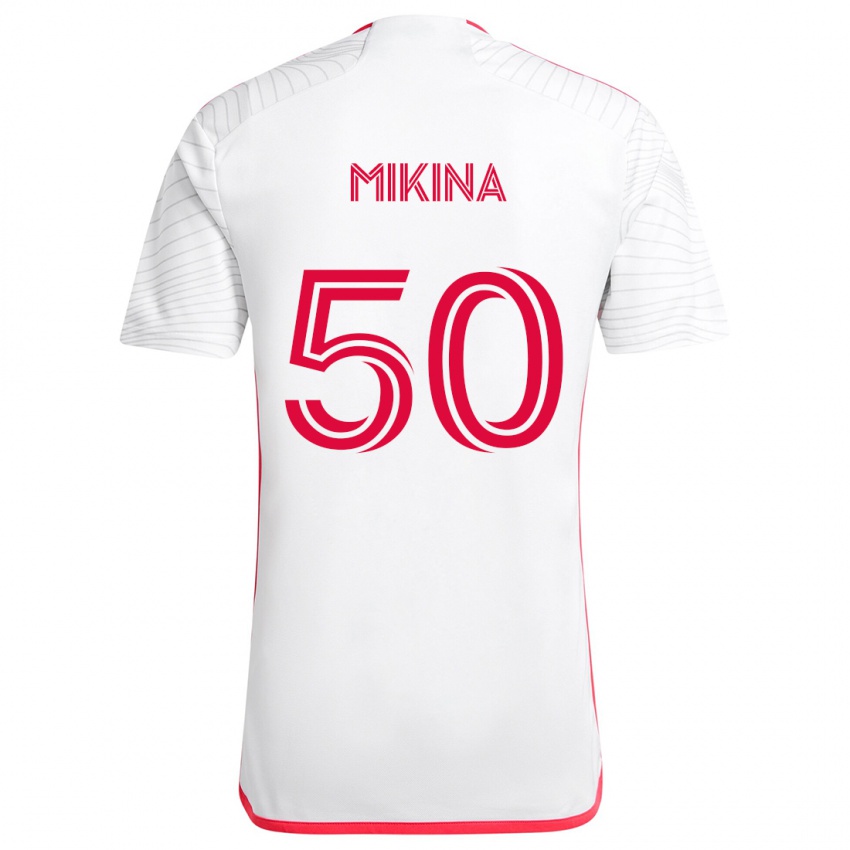 Kinder Gabriel Mikina #50 Weiß Rot Auswärtstrikot Trikot 2024/25 T-Shirt Österreich