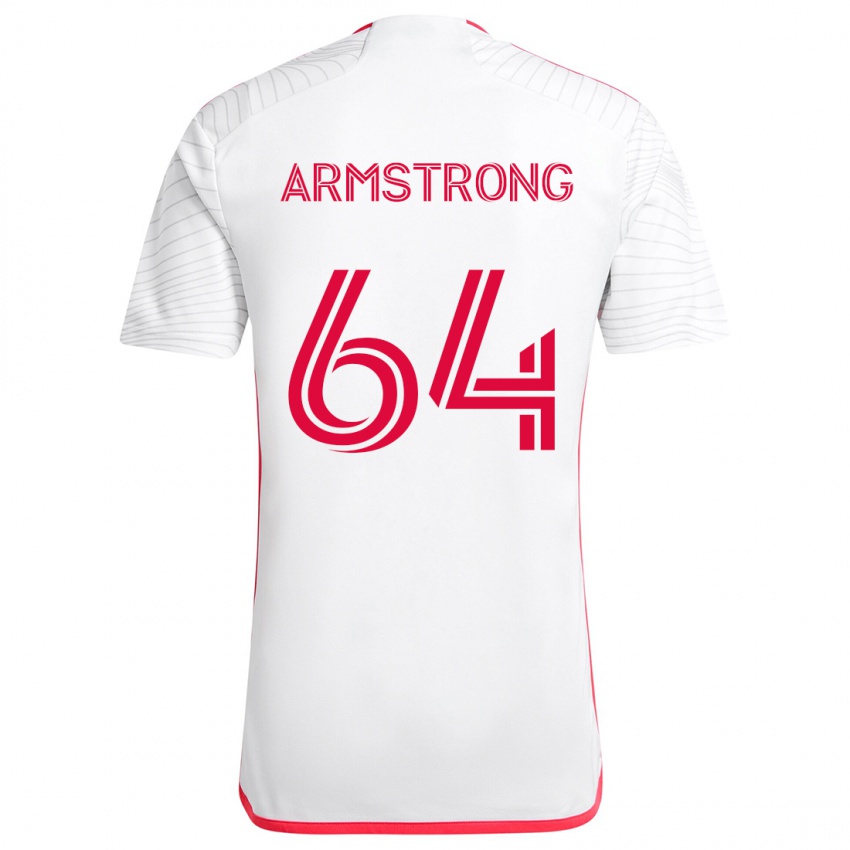 Kinder Dida Armstrong #64 Weiß Rot Auswärtstrikot Trikot 2024/25 T-Shirt Österreich