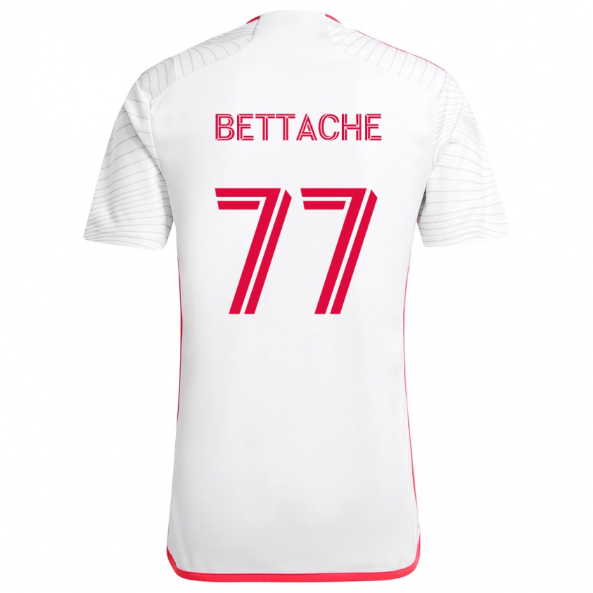 Kinder Faysal Bettache #77 Weiß Rot Auswärtstrikot Trikot 2024/25 T-Shirt Österreich