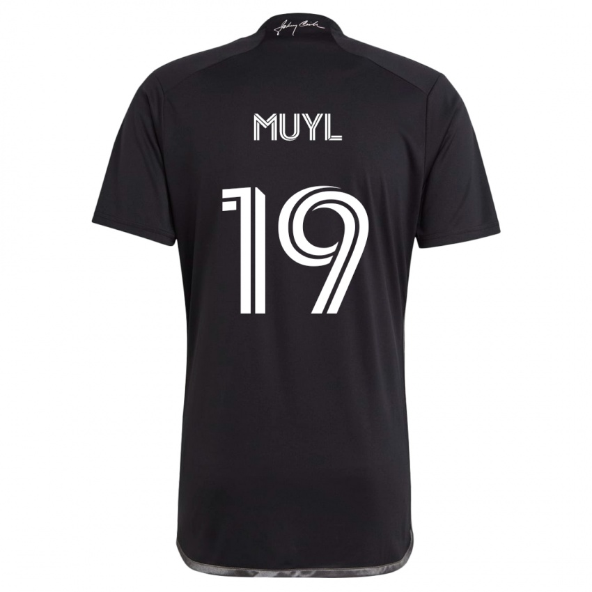 Kinder Alex Muyl #19 Schwarz Auswärtstrikot Trikot 2024/25 T-Shirt Österreich