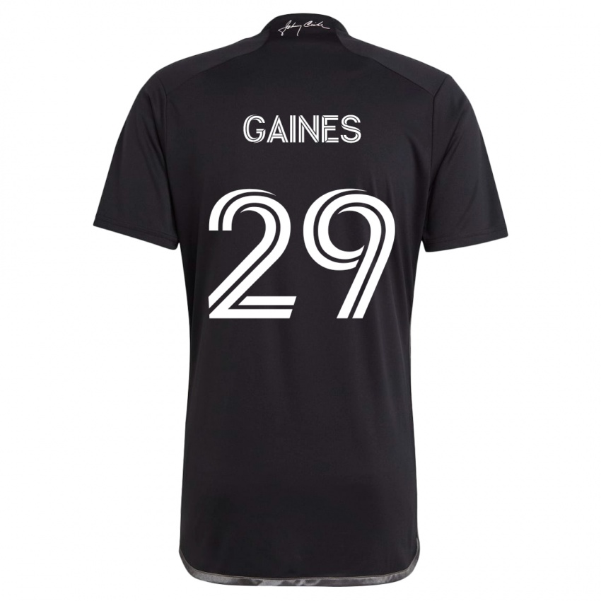 Kinder Julian Gaines #29 Schwarz Auswärtstrikot Trikot 2024/25 T-Shirt Österreich