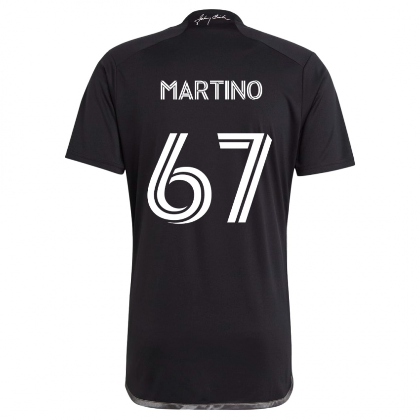 Kinder Ben Martino #67 Schwarz Auswärtstrikot Trikot 2024/25 T-Shirt Österreich