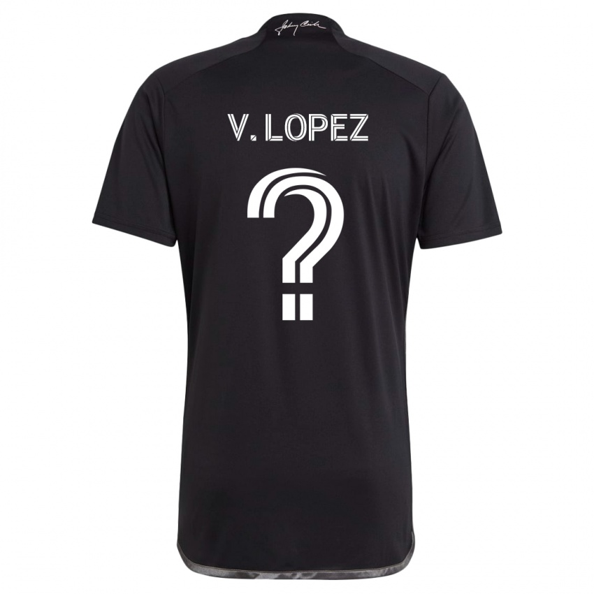 Kinder Alejandro Velazquez-Lopez #0 Schwarz Auswärtstrikot Trikot 2024/25 T-Shirt Österreich