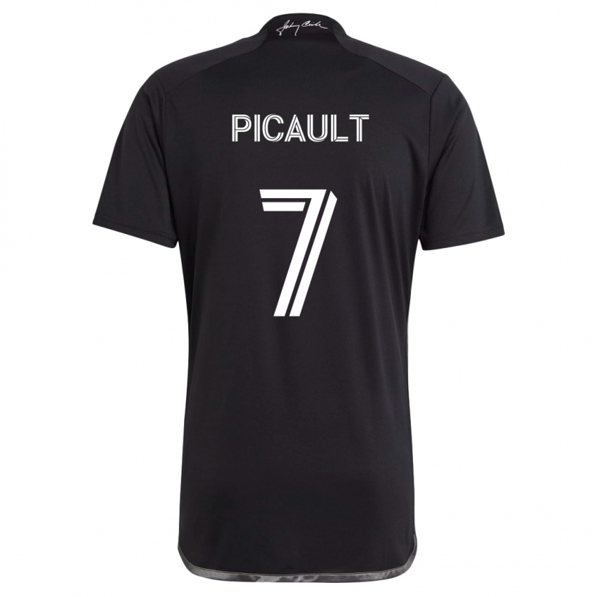 Kinder Fafà Picault #7 Schwarz Auswärtstrikot Trikot 2024/25 T-Shirt Österreich