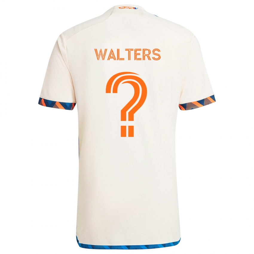 Kinder Paul Walters #0 Weiß Orange Auswärtstrikot Trikot 2024/25 T-Shirt Österreich