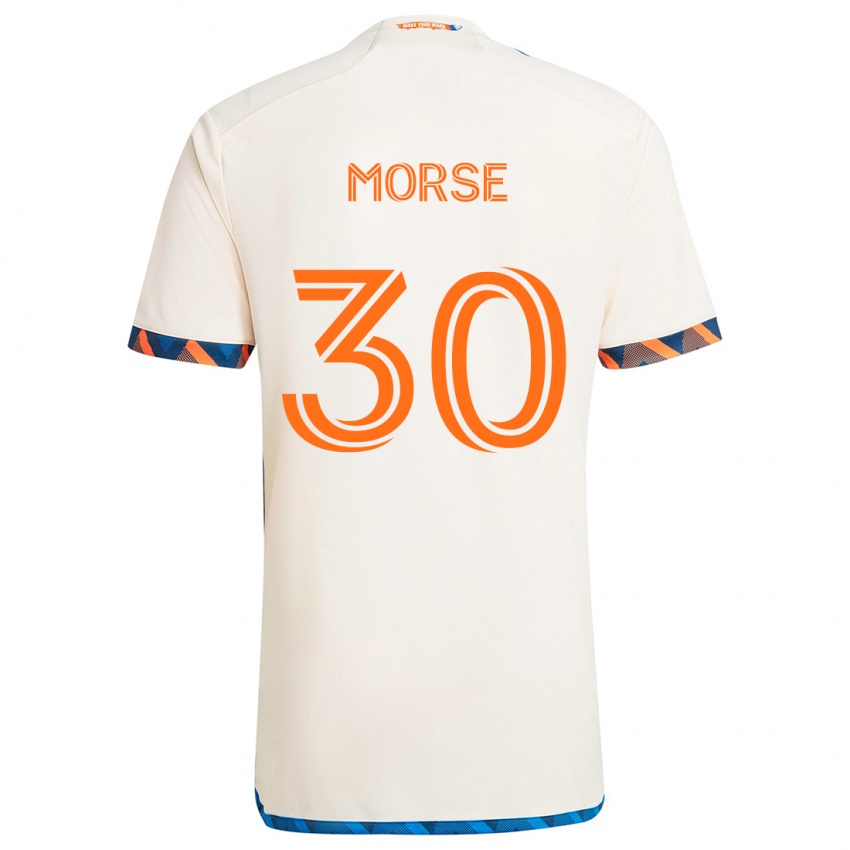 Kinder Hunter Morse #30 Weiß Orange Auswärtstrikot Trikot 2024/25 T-Shirt Österreich