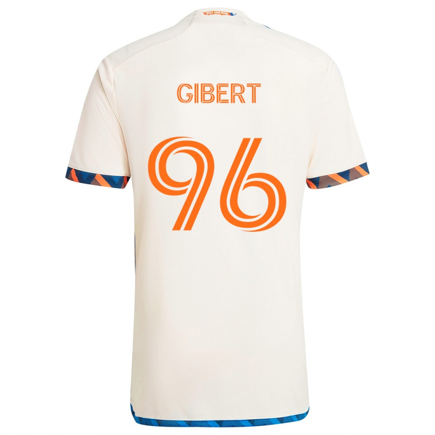 Kinder Gaël Gibert #96 Weiß Orange Auswärtstrikot Trikot 2024/25 T-Shirt Österreich