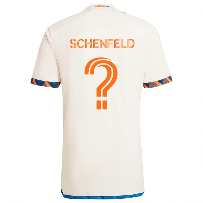 Kinder Matthew Schenfeld #0 Weiß Orange Auswärtstrikot Trikot 2024/25 T-Shirt Österreich